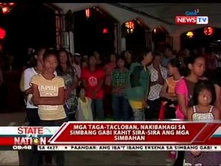SONA: Simbang gabi, nagsimula na; Mga taga-Tacloban, nakibahagi kahit sira-sira ang simbahan