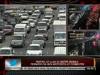 24 Oras: Traffic at ulan sa Metro Manila, perwisyo sa mga motorista at commuter