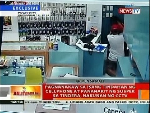 BT: Pagnanakaw sa tindahan ng cellphone at pananakit ng suspek sa tindera sa Pasay, nakunan ng CCTV