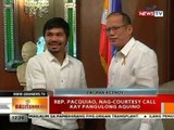 BT: Rep. Pacquiao, nag-courtesy call kay Pangulong Aquino