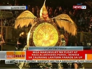 Mga makukulay na float at naglalakihang parol, ibinida sa taunang lantern parade sa UP