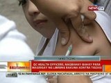 BT: QC health officers, nagbahay-bahay para magbigay ng libreng bakuna kontra tigdas