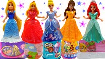 Disney Princess surprise egg Shopkins Season 4 Frozen Cinderella Belle Ariel Rapunzel Peppa Pig