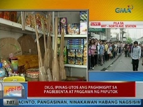 UB: DILG, ipinag-utos ang paghihigpit sa pagbebenta at paggawa ng paputok