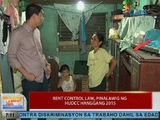 UB: Rent Control Law, pinalawig ng HUDCC hanggang 2015