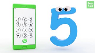 Learning Numbers for children with 3D Smart Phone - Count 1 to 10 - EvanKids