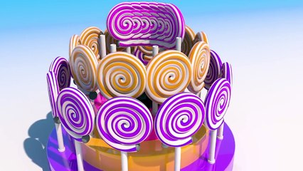NEW Learning Colors with 3D Lollipops for Kids and Children Toddlers
