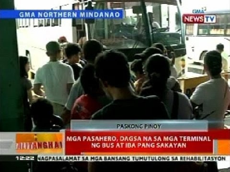 BT: Mga pasahero, dagsa na sa mga terminal ng bus at iba pang sasakyan