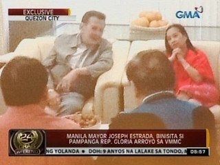 24 Oras: Erap, binisita si CGMA sa VMMC