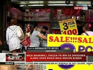QRT: Mga mamimili, dagsa pa rin sa Divisoria ilang oras bago mag-Noche Buena