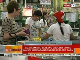 BT: Mga mamimili sa isang grocery store sa QC, kaunti kumpara noong nakaraang taon