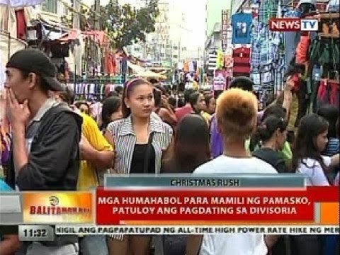 BT: Mga humahabol para mamili ng pamasko, patuloy ang pagdating sa Divisoria