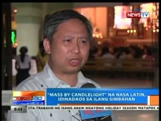 NTG: 'Mass by candlelight' na nasa Latin, idinadaos sa ilang simbahan