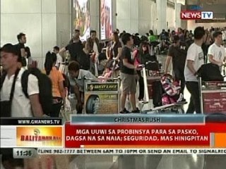 BT: Mga uuwi sa probinsya para sa Pasko, dagsa na sa NAIA