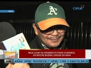 UB: Mga uuwi sa probinsya para humabol sa Noche Buena, dagsa sa NAIA