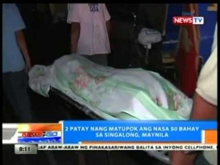 NTG: 2 patay nang matupok ang nasa 50 bahay sa Singalong, Maynila