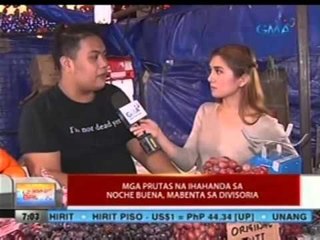 UB: Mga prutas na ihahanda sa Noche Buena, mabenta sa Divisoria