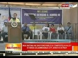 BT: Mga biktima ng Bagyong Pablo sa ComVal at krisis sa Zamboanga City, binisita ni PNoy