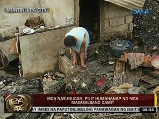 24 Oras: Mga nasunugan, pilit humahanap ng mga masasalbang gamit