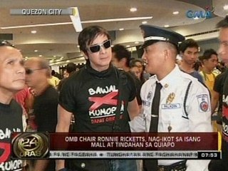 24 Oras: OMB Chair Ronnie Ricketts, nag-ikot sa isang mall at tindahan sa Quiapo