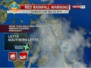 NTG: Weather update as of 9:11 a.m. (Dec. 25, 2013)