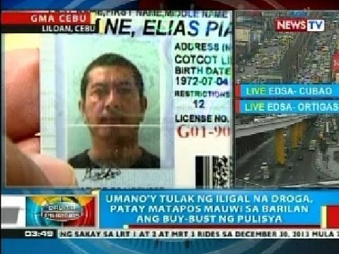BP: Umano'y tulak ng iligal na droga sa Cebu, patay nang mauwi sa barilan ang buy-bust ops