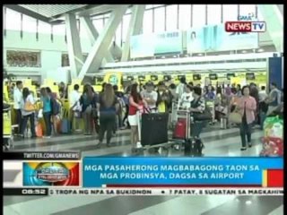 BP: Mga pasaherong magba-Bagong Taon sa mga probinsya, dagsa sa airport