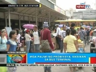 BP: Mga pauwi ng probinsya, siksikan sa bus terminal