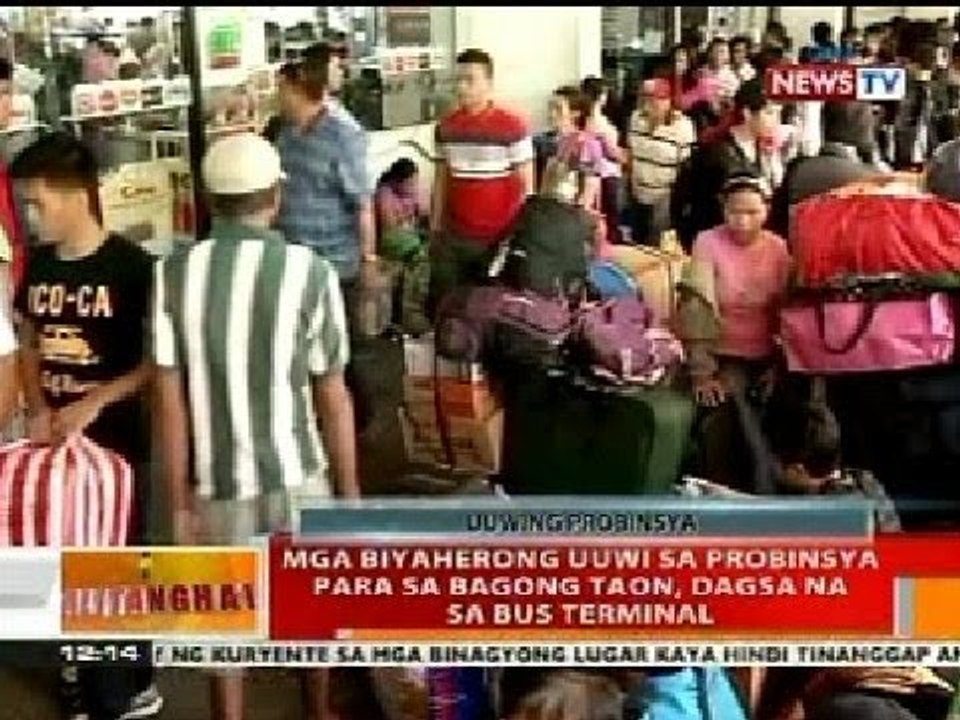 BT: Mga biyaherong uuwi sa probinsya para sa Bagong Taon, dagsa na sa bus terminal