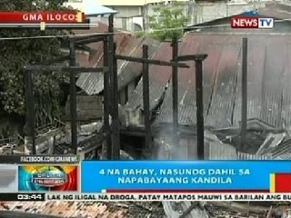 BP: 4 bahay sa Abra, nasunog dahil sa napabayaan kandila