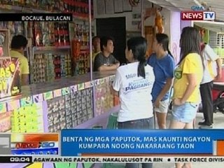 NTG: Benta ng paputok sa Bocaue, mas kaunti ngayong kumpara noong nakaraang taon
