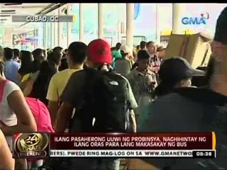 Ilang pasaherong uuwi ng probinsiya, naghihintay ng ilang oras para lang makasakay ng bus