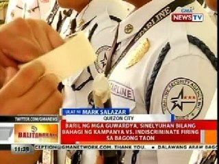 BT: Baril ng mga guwardya sa QC, sinelyuhan bilang kampanya vs indiscriminate firing sa Bagong Taon