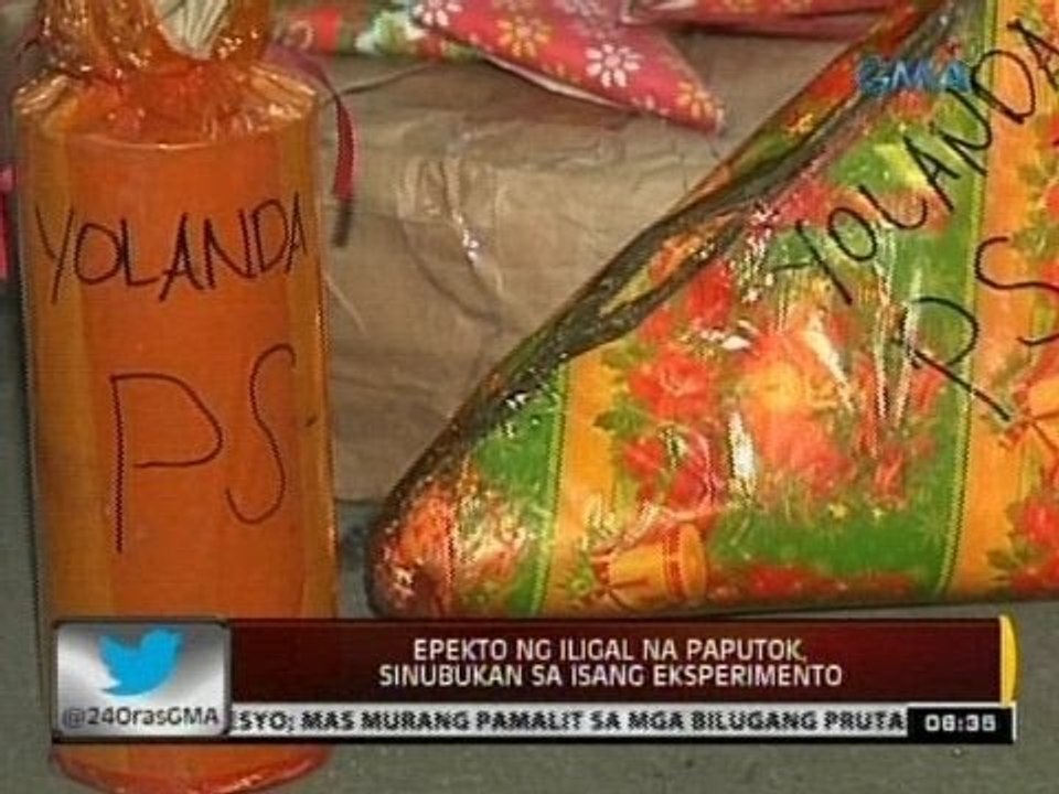 24 Oras: Epekto ng iligal na paputok, sinubukan sa isang eksperimento