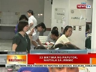 BT: 22 biktima ng paputok, naitalaga sa JRMMC