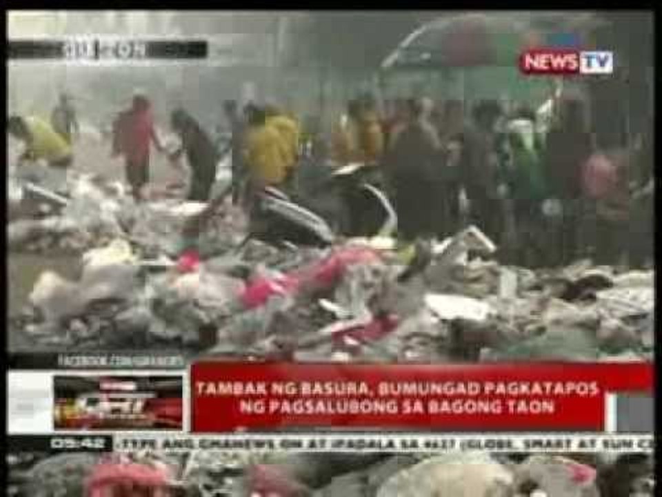 QRT: Tambak ng basura, bumungad pagkatapos ng pagsalubong sa bagong taon
