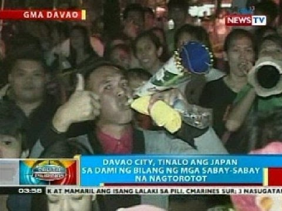 BP: Davao City, tinalo ang Japan sa dami ng bilang ng mga sabay-sabay na nagtoroto