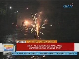 UB: Mga taga-Borongan, masayang sinalubong ang Bagong Taon