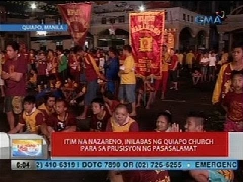 UB: Itim na Nazareno, inilabas ng Quiapo church, para sa prusisyon ng pasasalamat