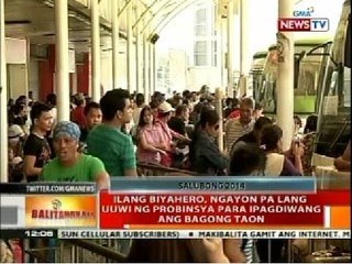 BT: Ilang biyahero, ngayong pa lang uuwi ng probinsya para ipagdiwang ang Bagong Taon
