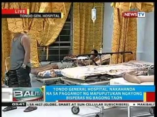 BP: Tondo General Hospital, nakahanda na sa paggamot ng mapuputukan ngayong bisperas ng Bagong Taon