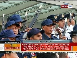 BT: Gunless Society: Pagselyo sa baril ng mga pulis at guwardiya, di sapat vs indiscriminate firing