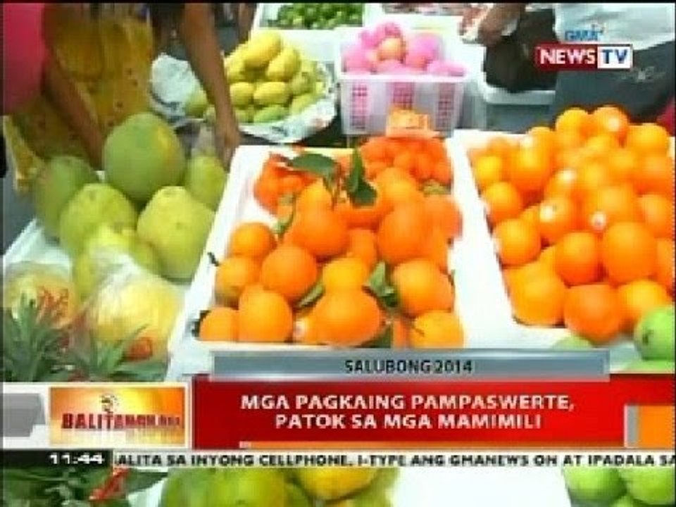BT: Mga pagkaing pampaswerte, patok sa mga mamimiili
