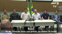 Brésil: fin d'une émeute dans une prison, au moins dix morts