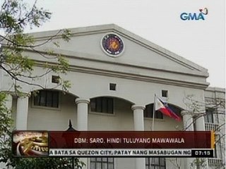 24 Oras: DBM: SARO, hindi tuluyang mawawala