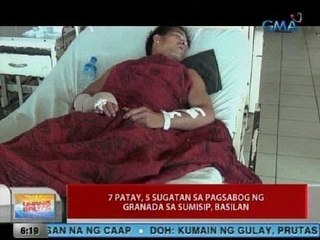 UB: 7 patay, 5 sugatan sa pagsabog ng granada sa Sumisip, Basilan