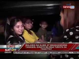 SONA: Malamig na klima at magagandang tanawin, dinayo ng mga turista sa Tagaytay