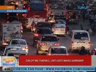 UB: Daloy ng trapiko, unti-unti nang sumisikip
