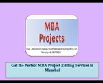 Get the Perfect MBA Project Editing Services in Mumbai