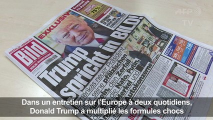 Sur l'Europe, Trump multiplie critiques et formules chocs